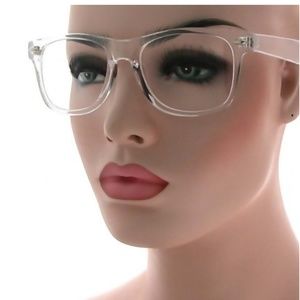 Classic Retro Clear Lens Glasses Strike Square